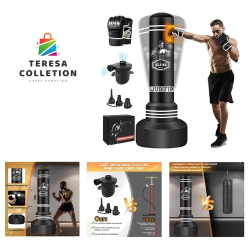 Freestanding punching bag for - punching,